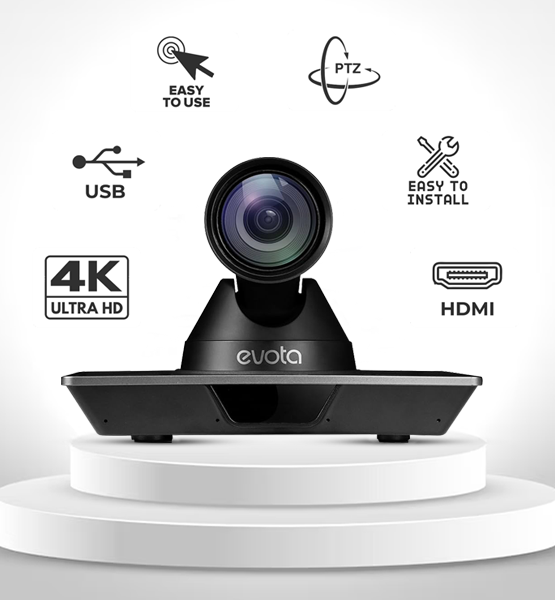 Evota 4K PTZ Camera rear ports connectivity options