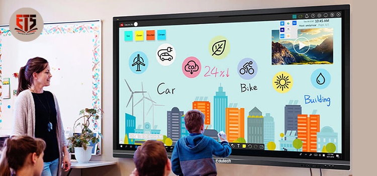 Edutech interactive flat panel company in India for smart classrooms and offices