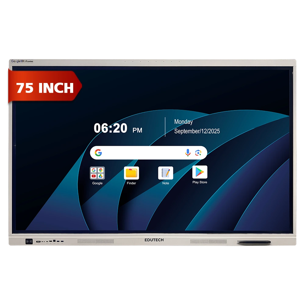 Edutech EDLA Certified Interactive Flat Panel 75 Inch front view
