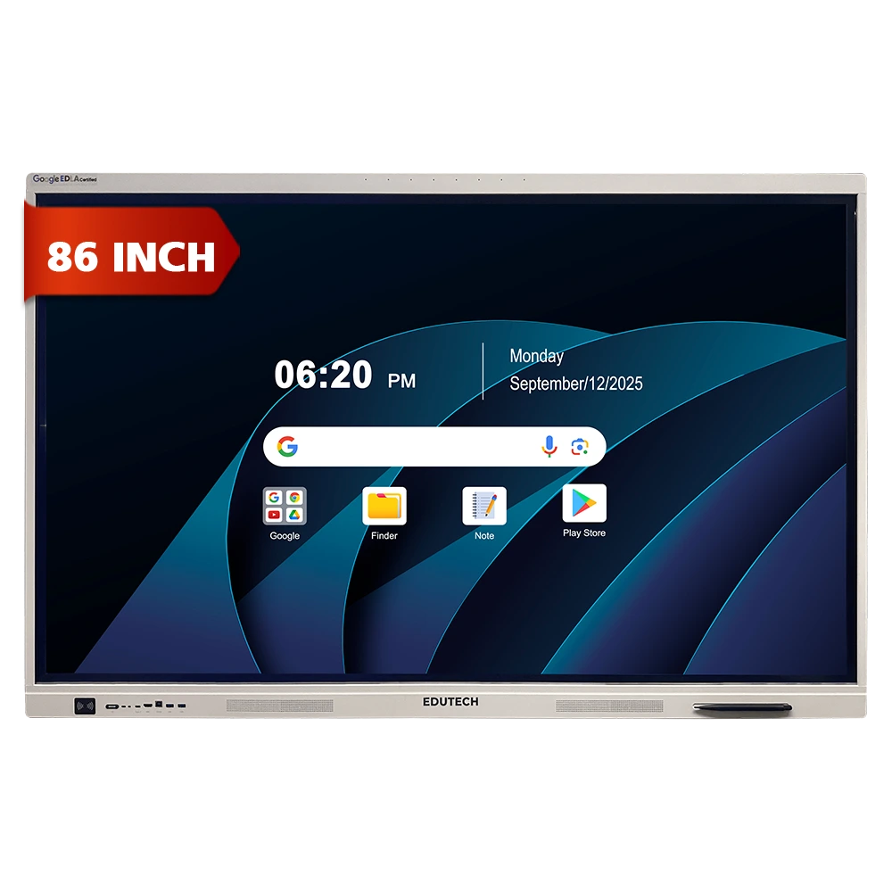 Edutech EDLA Certified Interactive Flat Panel 86 Inch Front View