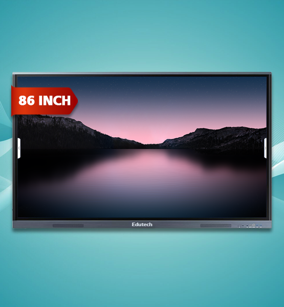 Edutech 86 Inch Interactive Flat Panel Side View