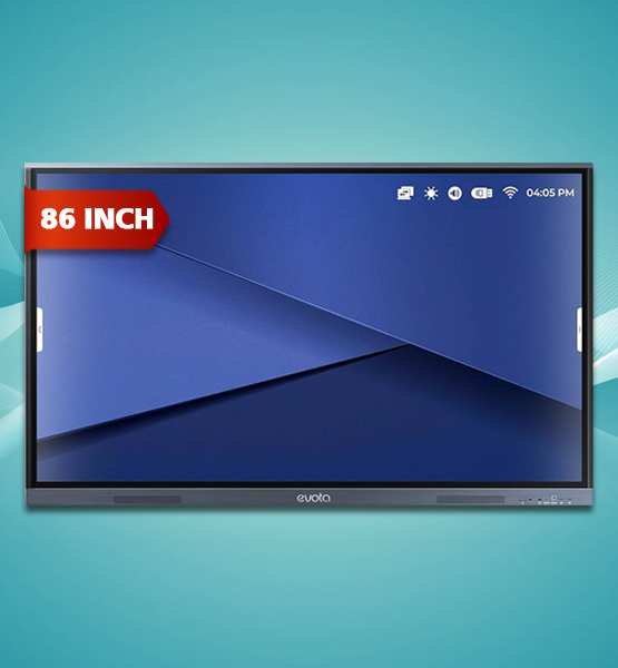 Evota Smart Board Interactive Flat Panel 86 Inch Side View