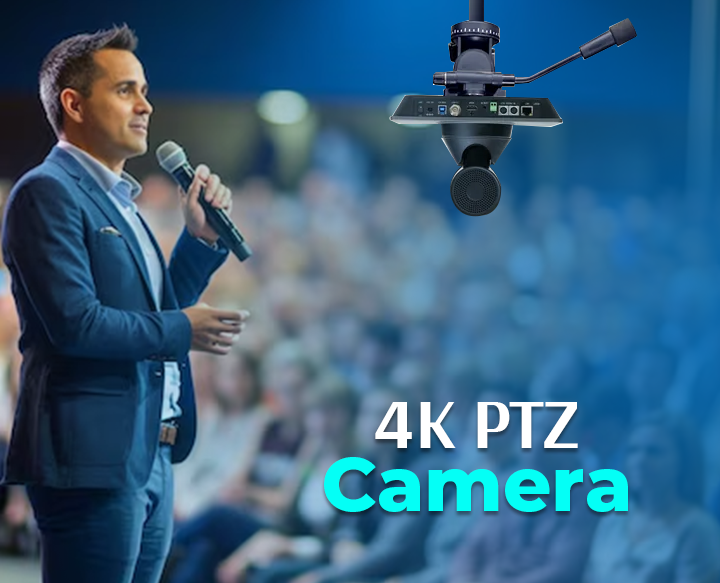 4K PTZ camera for video conferencing and live streaming