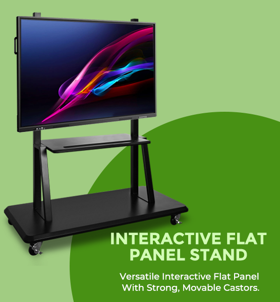 Metal Floor TV Trolley Stand with VESA Mount