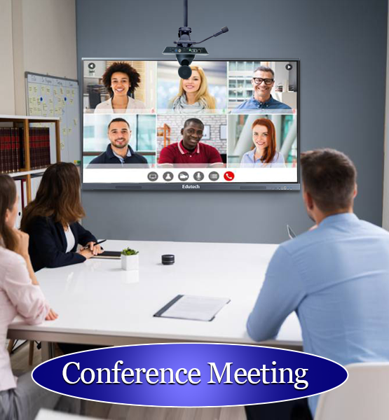 Professional conference room layout for presentations and team meetings
