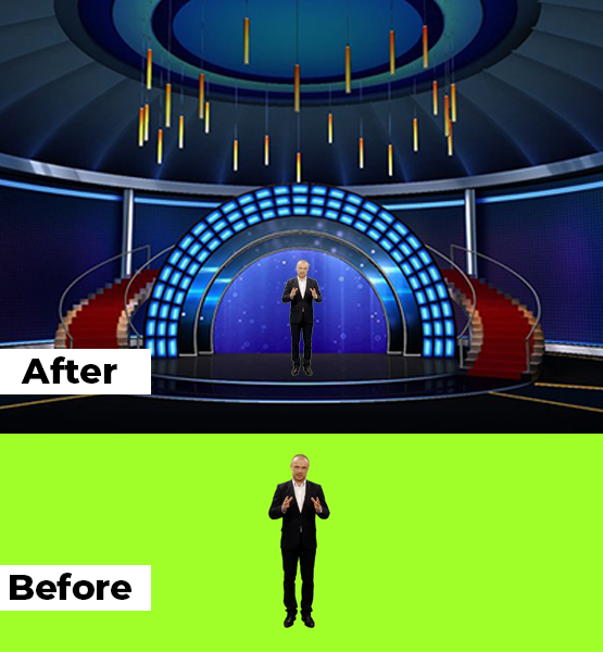 VRT Plus virtual studio software for smart classroom video recording